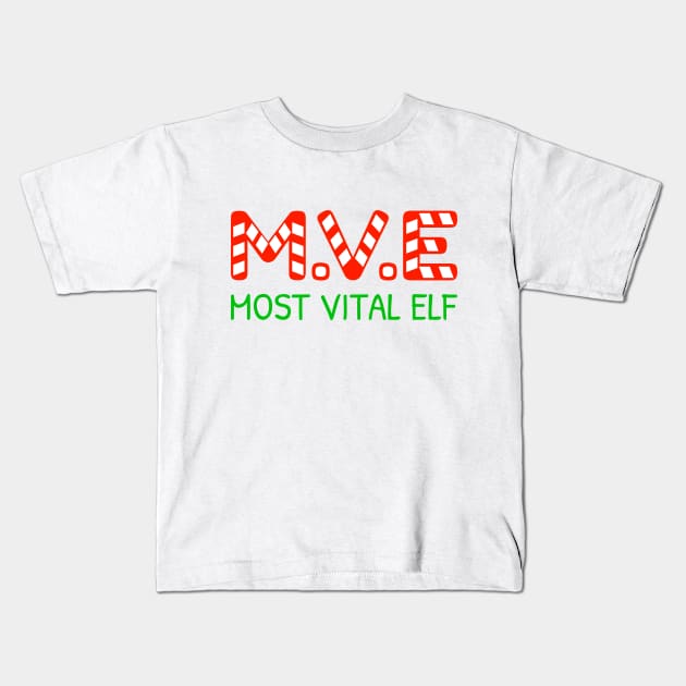 Most Vital Elf Kids T-Shirt by creationoverload